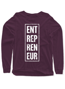 Entrepreneur Vertical Full Sleeves T-shirt.