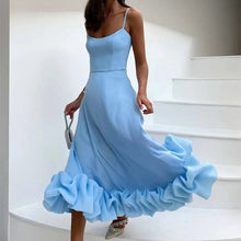 Load image into Gallery viewer, Fashion Suspenders Large Flower Swing Three-dimensional Flower A- Line

