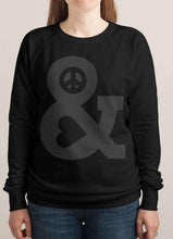 Load image into Gallery viewer, PEACE AND LOVE WOMEN SWEAT SHIRT
