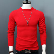 Load image into Gallery viewer, Men&#39;s O-Neck Sweater long sleeve solid color pullover for autumn winter
