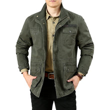 Load image into Gallery viewer, Large Size M-6XL 2022 Spring Autumn Men&#39;s Military Casual Style 100% Cotton Khaki - FlorentClothingStore 
