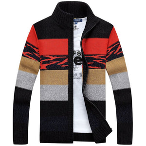 Men&#39;s Knitted Cardigans Sweaters Winter Male Wool Sweater Slim Fit Zipper Sweaters - FlorentClothingStore 