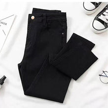 Load image into Gallery viewer, New Women Jeans 2021 Autumn Elastic Pencil Trousers High Waist Ladies Tight Clothing Slim Fit
