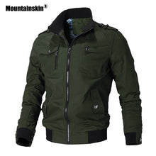 Load image into Gallery viewer, Mountainskin Casual Jacket Men Spring Autumn Army Military Jackets Mens Coats Male Outerwear Windbreaker Brand Clothing SA779 - FlorentClothingStore 
