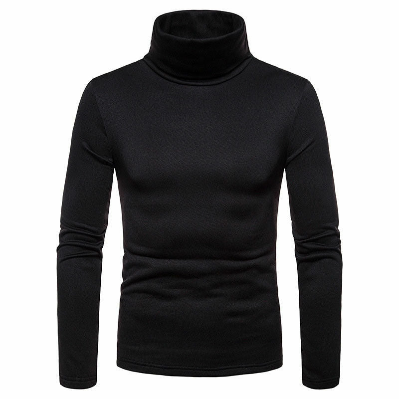 Autumn Winter Tops Fashion Mens Casual Slim Fit Basic Turtleneck Knitted Sweater - FlorentClothingStore 