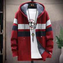 Load image into Gallery viewer, 2022 winter Men high quality Knitted thicken Mens Coats Hood Male Sweater Casual
