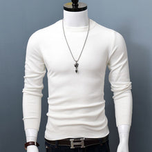 Load image into Gallery viewer, Men&#39;s O-Neck Sweater long sleeve solid color pullover for autumn winter
