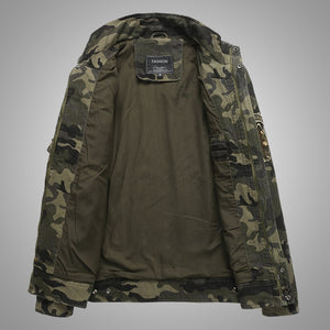 DIMUSI Autumn Mens Bomber Jackets Casual Man Camouflage Army Military Coats - FlorentClothingStore 