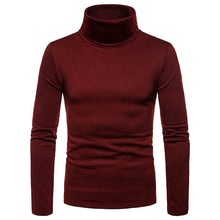 Load image into Gallery viewer, Autumn Winter Tops Fashion Mens Casual Slim Fit Basic Turtleneck Knitted Sweater - FlorentClothingStore 
