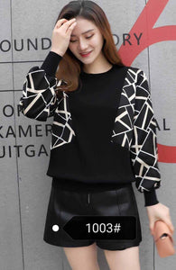 2021 Brand Design Casual Pullover Sweater Spring women lace stitching Knit Sweater Elegant leopard print Black Knitting Top - FlorentClothingStore 