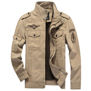 2022 Military Jacket Men Jeans Casual Cotton Coat Plus Size 6XL Army Bomber - FlorentClothingStore 