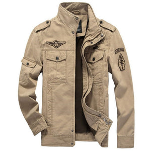 2022 Military Jacket Men Jeans Casual Cotton Coat Plus Size 6XL Army Bomber - FlorentClothingStore 