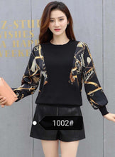 Load image into Gallery viewer, 2021 Brand Design Casual Pullover Sweater Spring women lace stitching Knit Sweater Elegant leopard print Black Knitting Top - FlorentClothingStore 
