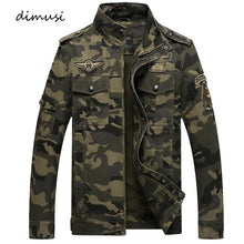 Load image into Gallery viewer, DIMUSI Autumn Mens Bomber Jackets Casual Man Camouflage Army Military Coats - FlorentClothingStore 
