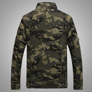 DIMUSI Autumn Mens Bomber Jackets Casual Man Camouflage Army Military Coats - FlorentClothingStore 