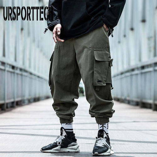 Cargo Pants Men Hip Hop Harem Pant Streetwear Harajuku Track Jogger Sweatpant Cotton - FlorentClothingStore 