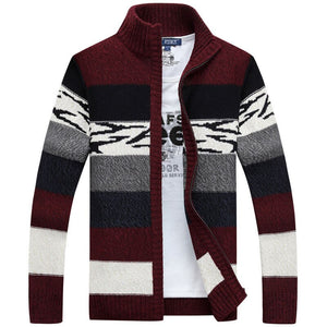 Men&#39;s Knitted Cardigans Sweaters Winter Male Wool Sweater Slim Fit Zipper Sweaters - FlorentClothingStore 