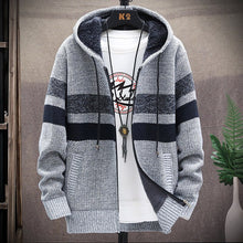 Load image into Gallery viewer, 2022 winter Men high quality Knitted thicken Mens Coats Hood Male Sweater Casual
