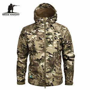 Mege Brand Clothing Autumn Men&#39;s Military Camouflage Fleece Jacket Army Tactical - FlorentClothingStore 