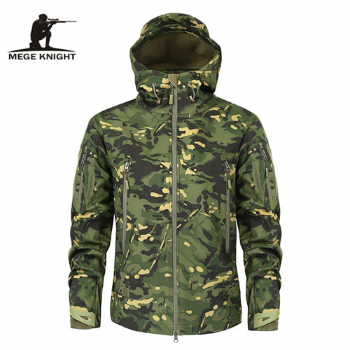 Mege Brand Clothing Autumn Men's Military Camouflage Fleece Jacket Army Tactical - FlorentClothingStore 
