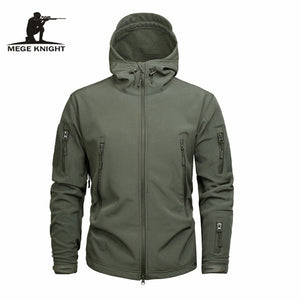 Mege Brand Clothing Autumn Men&#39;s Military Camouflage Fleece Jacket Army Tactical - FlorentClothingStore 