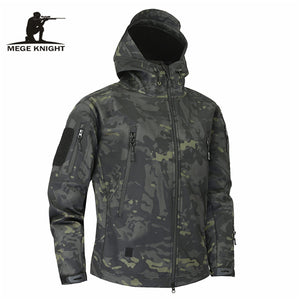 Mege Brand Clothing Autumn Men&#39;s Military Camouflage Fleece Jacket Army Tactical - FlorentClothingStore 