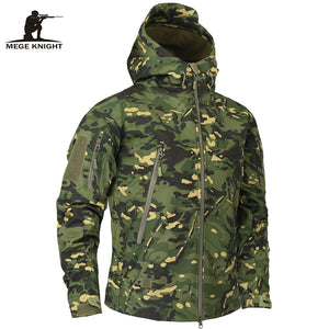 Mege Brand Clothing Autumn Men&#39;s Military Camouflage Fleece Jacket Army Tactical - FlorentClothingStore 