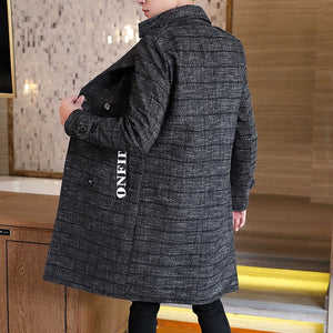 High Quality Blazer Men&#39;s British Style Advanced Simple Elegant Fashion Business Party Gentleman&#39;s Suit Jacket Woollen Coat