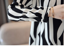 Load image into Gallery viewer, Fashion Woman Blouse 2022 Striped Chiffon Blouse Shirt Long Sleeve Women Shirts Office Work Wear Womens Tops Blusas 0941 60 - FlorentClothingStore 
