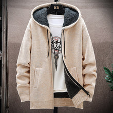 Load image into Gallery viewer, 2022 Winter new arrival Men&#39;s Sweaters Cardigan Men Knitted thicken Mens Hooded Coat
