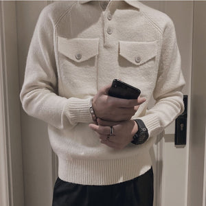 2021 Brand Clothing Men Winter High Quality Slim Fit Thermal Knitted Sweater/Male Fashion