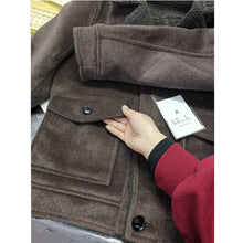 Load image into Gallery viewer, Men Winter Windbreaker Korean Version of Slim Long Wool Casual Woolen Coat Fashion Temperament Trend Slim Coat Large Size S-3XL
