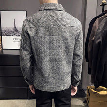 Load image into Gallery viewer, 2022 New Style Men High Quality Slim Fit Short Woolen Cloth Coat/Male Plaid Leisure Woolen
