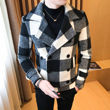 Load image into Gallery viewer, 2022 Brand clothing Men High Quality Leisure plaid Woolen cloth coat/Male slim fit winter
