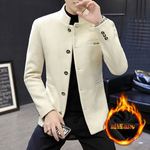 Load image into Gallery viewer, Boutique Men&#39;s Thickened Stand-up Collar Elegant Blazer Casual Korean Version of The Slim
