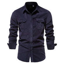 Load image into Gallery viewer, 2021 New Single Breasted 100% Cotton Me Shirt Business Casual Fashion Solid Color - florentclothing store 
