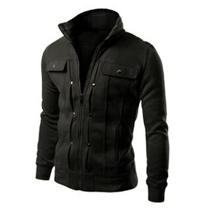 Hoodie Fleece Cardigan Coat Men Sweatshirts Pullover