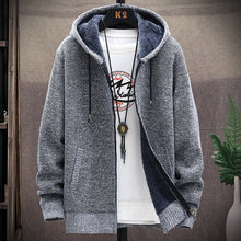 Load image into Gallery viewer, 2022 Winter new arrival Men&#39;s Sweaters Cardigan Men Knitted thicken Mens Hooded Coat
