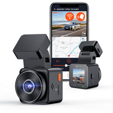 Load image into Gallery viewer, Vantue E1 Lite  Mini Front Car DVR with GPS Free APP Voice Control Dash Cam 24Hours Parking Mode Loop Recording Motion Detection
