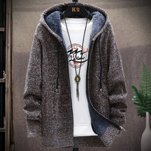 Load image into Gallery viewer, 2022 Winter new arrival Men&#39;s Sweaters Cardigan Men Knitted thicken Mens Hooded Coat
