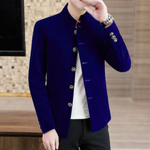 Load image into Gallery viewer, High-quality Men&#39;s Thickened Stand-up Collar Elegant Fashion Business Casual High-end Simple Shopping Gentleman Slim Suit Jacket
