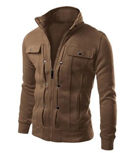 Hoodie Fleece Cardigan Coat Men Sweatshirts Pullover