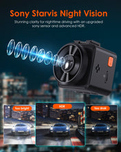 Load image into Gallery viewer, Vantrue Element1 Voice Controlled Black Box Dash Cam Wireless Hotkeys WiFi GPS Car Camera CPL Magnetic Mount Video Recorder Auto
