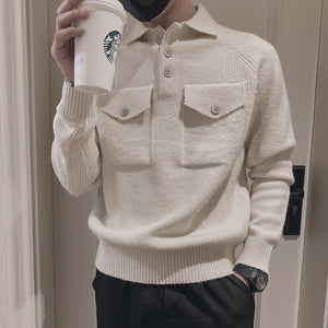 2021 Brand Clothing Men Winter High Quality Slim Fit Thermal Knitted Sweater/Male Fashion