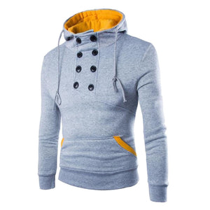 Autumn New Men Hoodies Sweatshirts Zipper Hoodie Sweatshirt Solid Color