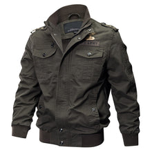 Load image into Gallery viewer, Plus Size Military Bomber Jacket Men Spring Autumn Casual Multi-pocket Pilot Jackets - FlorentClothingStore 
