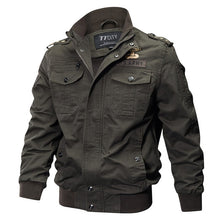 Load image into Gallery viewer, Plus Size Military Bomber Jacket Men Spring Autumn Casual Multi-pocket Pilot Jackets - FlorentClothingStore 
