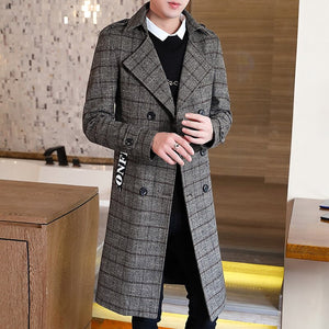 High Quality Blazer Men&#39;s British Style Advanced Simple Elegant Fashion Business Party Gentleman&#39;s Suit Jacket Woollen Coat