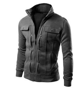 Hoodie Fleece Cardigan Coat Men Sweatshirts Pullover