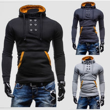 Load image into Gallery viewer, Autumn New Men Hoodies Sweatshirts Zipper Hoodie Sweatshirt Solid Color
